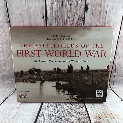 The Battlefields Of The First World War HB Book With DJ And 2 Cds By P.Barton • £12.23