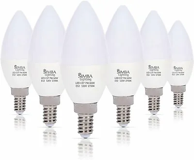 [6 Pack] LED Candelabra B11 C37 Bulb 7W 60W Replacement E12 Base 120V 2700K Warm • $16.95