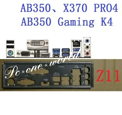 I/O Shield Backplate For ASRock AB350 PRO4 & AB350 Gaming K4 Motherboard IO • $10.51