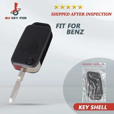 Flip 1Button Car Remote Key Fob Case Shell For Mercedes-Benz W124 W202 S500 SL50 • $11.48