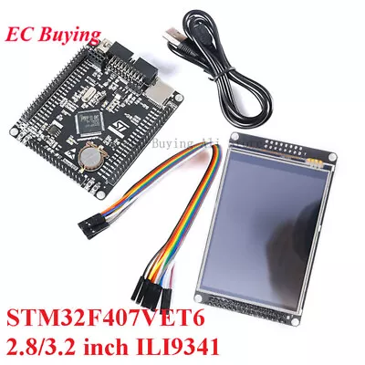 STM32F407VET6 Cortex-M4 STM32 Learning Board ARM Core 2.8/3.2 Inch LCD Display • $14.57