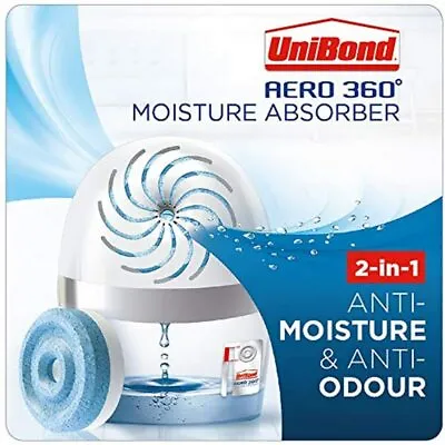 Unibond Pure Moisture Absorber 450g Refillable Dehumidifier Damp Control +Refill • £22.33