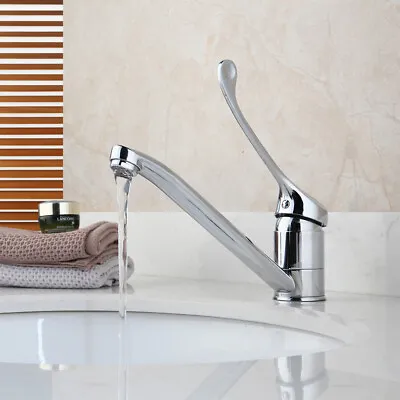 Chrome Bathroom Basin Faucet Single Handle Single Hole Deck Mount Mixer Sink Tap • $37.19