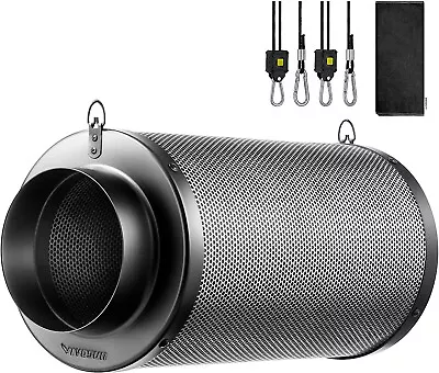 VIVOSUN 4  Air Carbon Filter Smelliness Control W/ Australia Virgin  Charcoal • $36.54