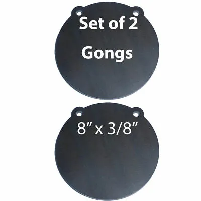 AR500 Steel Shooting Targets Lot Of 2 Laser Cut 8  X 3/8  Gong Tactical Scorpion • $42.95