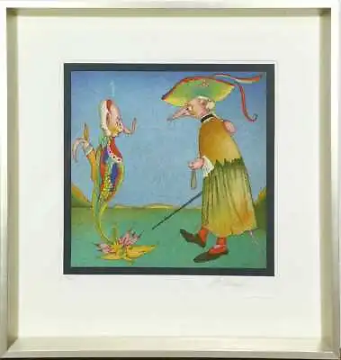 Mihail Chemiakin     CARNIVAL AT ST. PETERSBURG    Lithograph On Paper. Framed • $2500