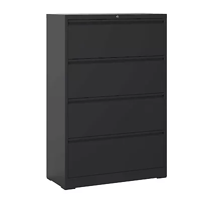 Lateral File Cabinet 4Drawer Locking Metal File Cabinet For Legal/Letter/A4 Size • $257.10