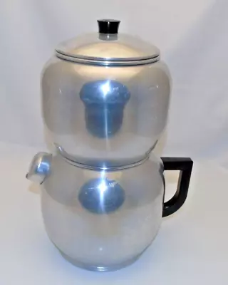 Vintage West Bend Kwik Drip 18cup Coffee  pot Percolator  Aluminum Stove Top • $22.95