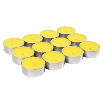 12x SCENTED TEA LIGHT CANDLES Citronella Garden Insect Mosquito Flies Repellent • £4.66