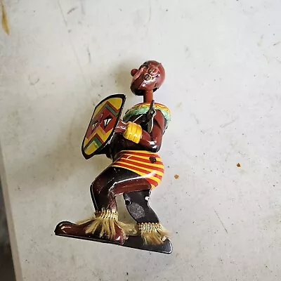 Vintage Rare Japanese Wind-up Tin Toy  Pango Pango African Dancer     • $65