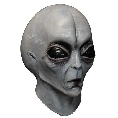 UFO Alien Skull Mask Cosplay Horror Latex Masks Helmet Halloween Party Props • $18.99