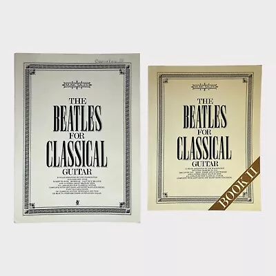 Vintage 'The Beatles' For Classical Guitar Books I & II - 1970s Tutoring Books • $32.38