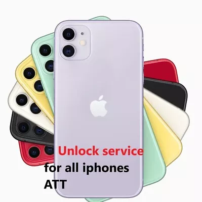 FACTORY UNLOCK SERVICE AT&T For IPHONE's 14 13 12 11 X ALL   1 To 24 HOURS • $32