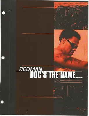 Wu Tang Clan REDMAN Rare 1998 FOLD OPEN PROMO TRADE AD Poster For Doc’s CD MINT • $24.99