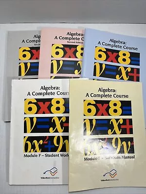 VideoText Interactive Algebra Module F - Homeschooling Workbooks • $30