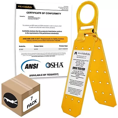 KwikSafety GATOR Temporary Reusable Roof Anchor ANSI OSHA Compliant Roof Safety • $106.87