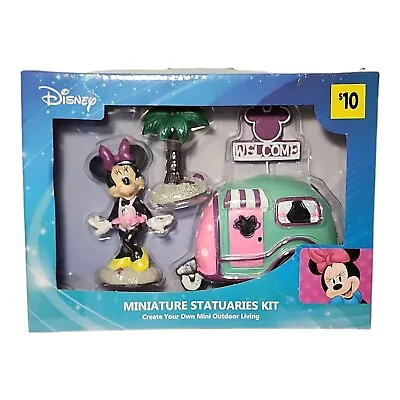 Disney Minnie Mouse Fairy Garden Camper RV Decor Miniature Statuaries Kit Statue • $8.86