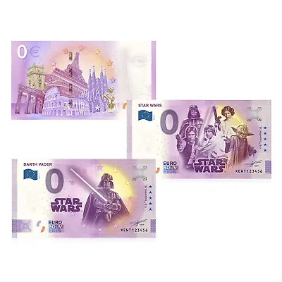 £17.99 • Buy Star Wars Disney 100th Anniversary D100 0 Euro Banknotes - 2 Bank Note Designs