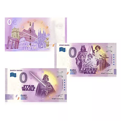 Star Wars Disney 100th Anniversary D100 0 Euro Banknotes - 2 Bank Note Designs • £17.99