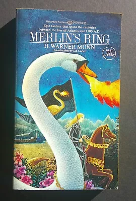 H. WARNER MUNN - MERLIN'S RING - 1975 BALLANTINE Paperback  - Good • $6