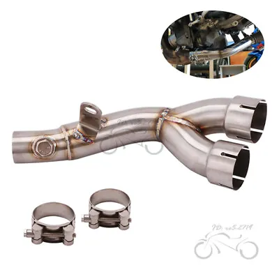 Slip For Yamaha YZF R6 2006-2023 Stock Muffler Modified Exhaust Mid Link Pipe • $98.36
