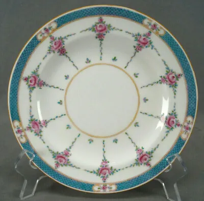 Minton B838 Persian Rose (Older) Pink & Turquoise 7 3/4 Inch Salad Plate C. 1917 • $50
