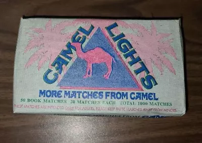 JOE CAMEL Book Matches Camel Lights - Package Of 50 Matchbooks Vintage UNOPENED • $6.99