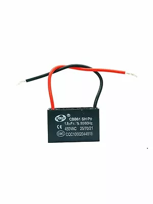 Senju 1.8uF CBB61 450VAC Appliance Motor Capacitor Wire Lead  50/60Hz Brand New • $6.99