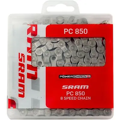 SRAM PC-850 - 8 Speed Bicycle Power Chain - Solid Pin Bike Chain - 114L Link • $19.95