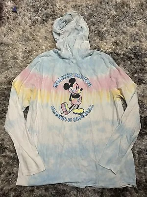 Mickey Mouse Classic & Original Tie Dye Hoodie Sz XL • $13.20