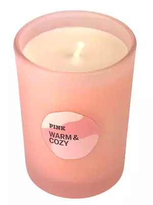 VICTORIAS SECRET PINK WARM & COZY SCENTED CANDLE 6.3 Oz New Free Ship • $19.75