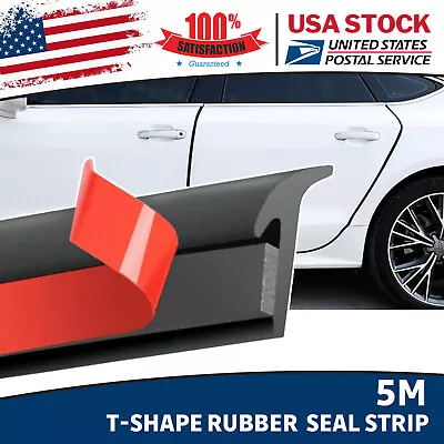 16Ft For T Shape Rubber Car Seal Weather Strip Door Edge Moulding Trim • $8.99