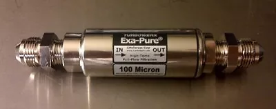 TurboWerx Exa-Pure™ Magnetic 100µ Inline Filter W/ 3/8NPT Ports+AN Adapters NEW! • $79