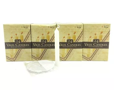 4 24 Packs Church Service Ceremony Candle Vigil Light Paper Drip Wax Protectors  • $39.99