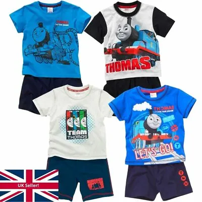 £7.99 • Buy Thomas & Friends Character Photo Face Print Boys T-Shirt Shortie Pyjamas 1-6yrs