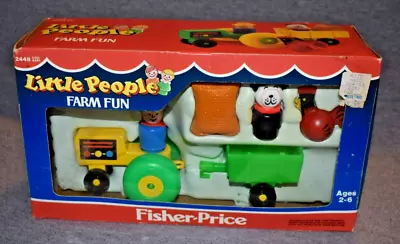 VINTAGE Fisher Price Little People Farm Fun #2448-NEW IN BOX! 1/1 On EBAY! LOOK! • $69