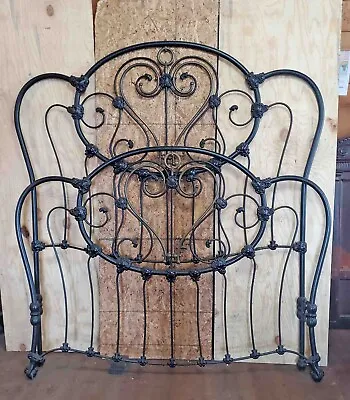 Victorian Queen Size Brass And Iron Bed • $2500