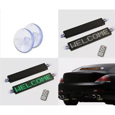 9 Speeds 12V Car LED Information Sign Moving Scrolling Message Display Borad • $30.96