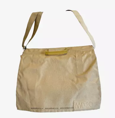 Mandarina Duck Crossbody Messenger Bag.   Cream MD 20 Satchel. UNISEX • $85