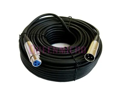 50Ft XLR 3-Pin Extension Male To Female Mic Microphone Audio Shielded Cable Cord • $15.75