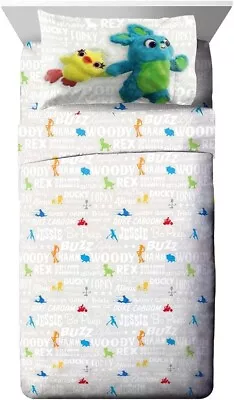 Disney Pixar Toy Story 4 Movie Size Twin Sheets 3 Piece Bed Set (NEW) • $34.99