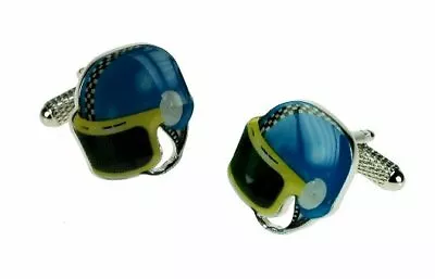 £11.95 • Buy Motor Bike Helmet CufflInks In Onyx Art Of London Presentation Gift Box