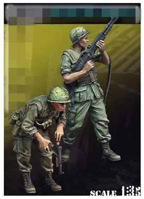 $16.11 • Buy Resin Figure Model Kit 1:35 Vietnam War 2 US Soldiers RN2340 Resin Kit