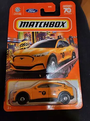 2023 Matchbox 22/100 2021 FORD MUSTANG MACH-E New Near Mint NYC Yellow Taxi • $2.09