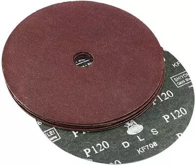 7-Inch X 7/8-Inch Aluminum Oxide Resin Fiber Discs Center Hole 120 Grit Sanding • $26.57