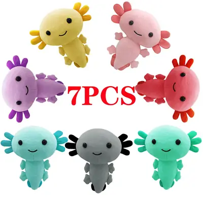 7PCS Kawaii Salamande Plush Toy Soft Stuffed Animals Plushie Halloween Axolotl D • £5.99