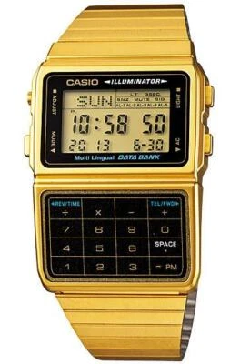 £114.95 • Buy Casio Data Bank Illuminator Gold Dual Time Alarm Digital DBC-611G-1D