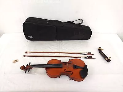 Mendini By Cecilio MV300 4/4 Violin With 2 Bows & Case Black • $9.99