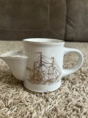 Vintage Hoffritz Ceramic Shaving Mug Old Ironsides Clipper Ship Decal • $8