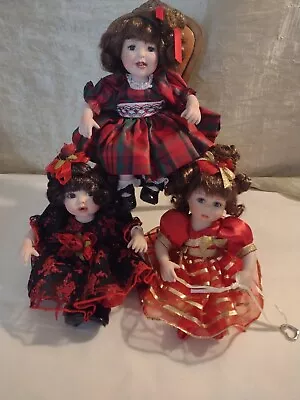 Lot 3  Marie Osmond Tiny Tot Dolls Katie Sue Winter GlowMerry Christmas • $75